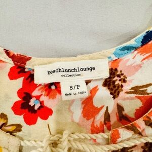 beachlunchlounge Floral Blouse - Red, Blue, Brown